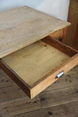 アンティーク　ドロワーテーブル　フレンチ　ダイニング　作業台