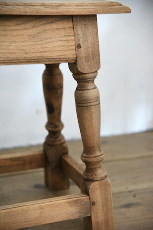 アンティーク　サイドテーブル　フレンチ　花台　スツール　剥離　ヴィンテージ