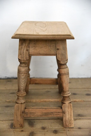 アンティーク　サイドテーブル　フレンチ　花台　スツール　剥離　ヴィンテージ