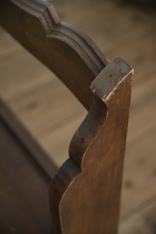 アンティーク　ベンチ　フレンチ　チャーチベンチ