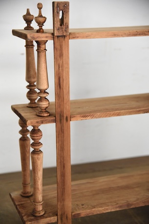 アンティーク　ヴィンテージ　ウォールラック　剥離　フレンチ　ディスプレイ