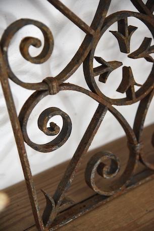 アンティーク　アイアンパネル　アイアングリル　フレンチ　ガーデニング　１