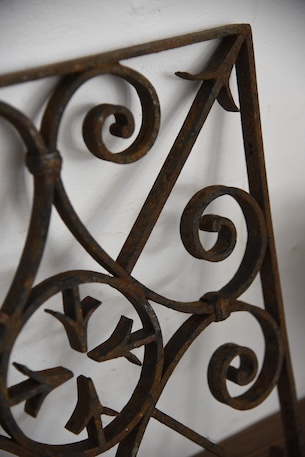 アンティーク　アイアンパネル　アイアングリル　フレンチ　ガーデニング　１