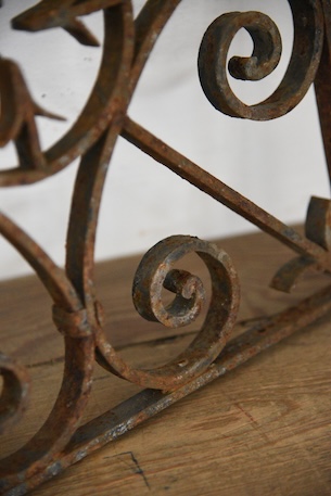 アンティーク　アイアンパネル　アイアングリル　フレンチ　ガーデニング　１