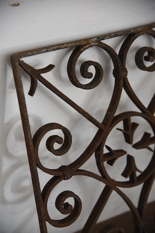 アンティーク　アイアンパネル　アイアングリル　フレンチ　ガーデニング　２