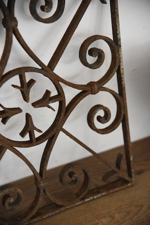 アンティーク　アイアンパネル　アイアングリル　フレンチ　ガーデニング　２