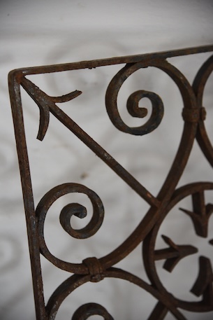 アンティーク　アイアンパネル　アイアングリル　フレンチ　ガーデニング　２