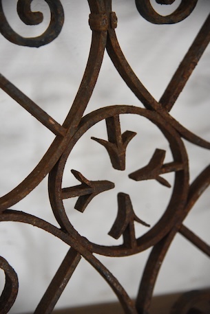 アンティーク　アイアンパネル　アイアングリル　フレンチ　ガーデニング　２