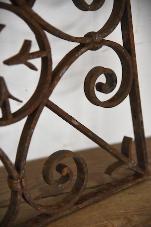 アンティーク　アイアンパネル　アイアングリル　フレンチ　ガーデニング　２