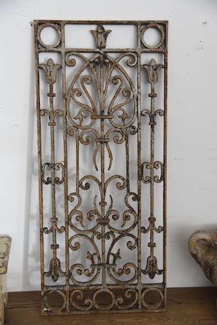 アンティーク　アイアンパネル　アイアングリル　フレンチ　ガーデニング　３