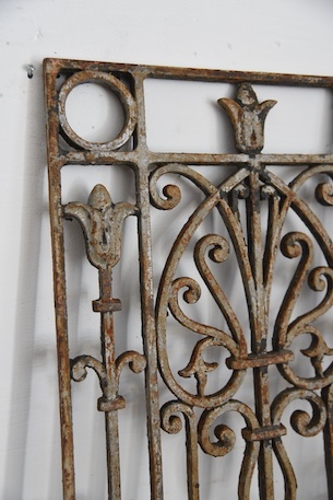 アンティーク　アイアンパネル　アイアングリル　フレンチ　ガーデニング　３