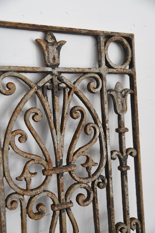 アンティーク　アイアンパネル　アイアングリル　フレンチ　ガーデニング　３