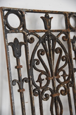 アンティーク　アイアンパネル　アイアングリル　フレンチ　ガーデニング　３