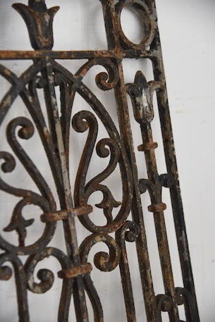 アンティーク　アイアンパネル　アイアングリル　フレンチ　ガーデニング　３