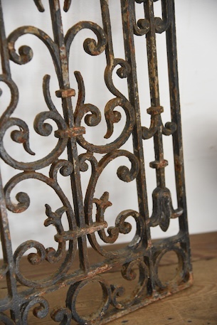 アンティーク　アイアンパネル　アイアングリル　フレンチ　ガーデニング　３