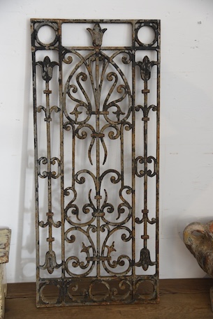 アンティーク　アイアンパネル　アイアングリル　フレンチ　ガーデニング　４