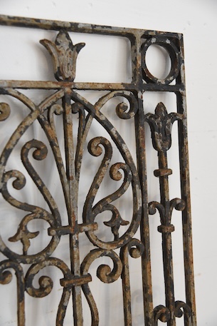 アンティーク　アイアンパネル　アイアングリル　フレンチ　ガーデニング　４