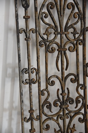 アンティーク　アイアンパネル　アイアングリル　フレンチ　ガーデニング　４