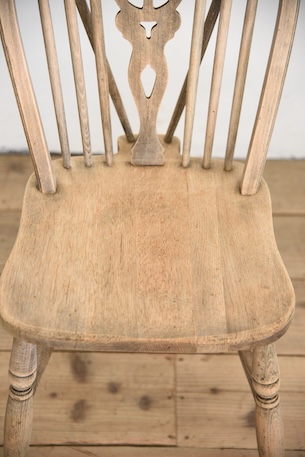 アンティーク　ヴィンテージ　ホイールバックチェア　ダイニングチェア　イギリス　剥離　２