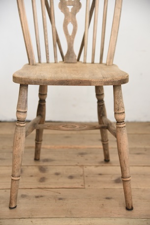 アンティーク　ヴィンテージ　ホイールバックチェア　ダイニングチェア　イギリス　剥離　２