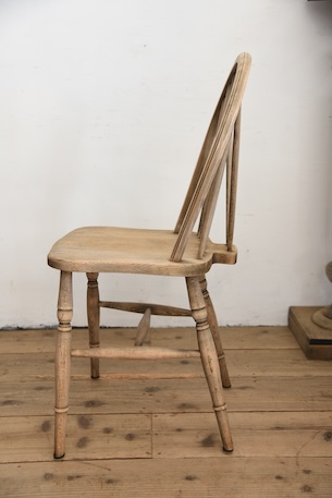 アンティーク　ヴィンテージ　ホイールバックチェア　ダイニングチェア　イギリス　剥離　２