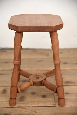 アンティーク　剥離　ヴィンテージ　スツール　花台　サイドテーブル