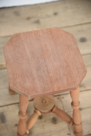 アンティーク　剥離　ヴィンテージ　スツール　花台　サイドテーブル