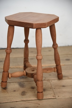 アンティーク　剥離　ヴィンテージ　スツール　花台　サイドテーブル