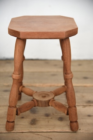 アンティーク　剥離　ヴィンテージ　スツール　花台　サイドテーブル