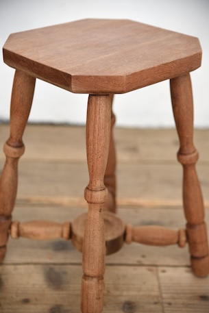 アンティーク　剥離　ヴィンテージ　スツール　花台　サイドテーブル