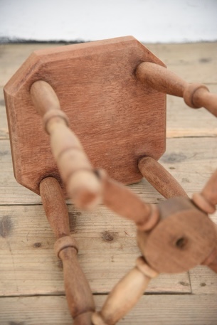 アンティーク　剥離　ヴィンテージ　スツール　花台　サイドテーブル