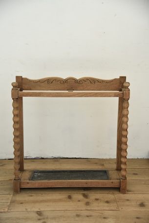 アンティーク　アンブレラスタンド　傘立て　剥離　フレンチ