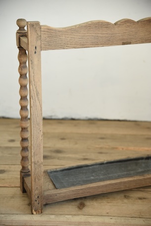 アンティーク　アンブレラスタンド　傘立て　剥離　フレンチ