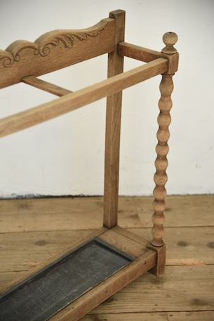 アンティーク　アンブレラスタンド　傘立て　剥離　フレンチ