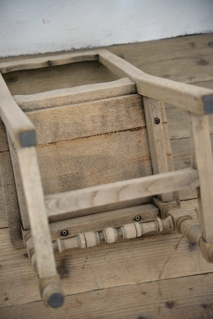 アンティーク　ロレーヌチェア　フレンチ　剥離　１