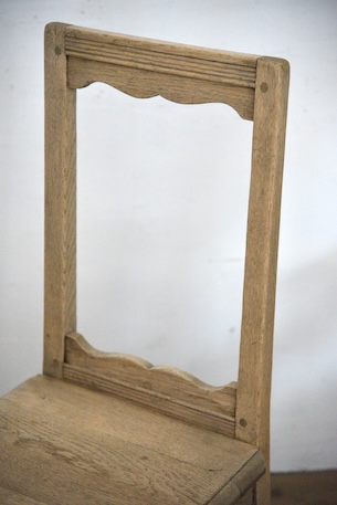 アンティーク　ロレーヌチェア　フレンチ　剥離　２