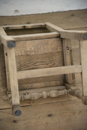 アンティーク　ロレーヌチェア　フレンチ　剥離　２