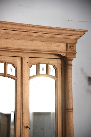 アンティーク　ミラー　キャビネット　剥離　ショーケース　フレンチ