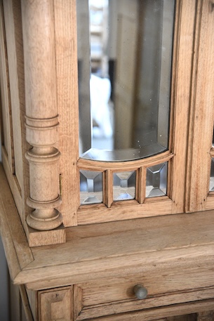 アンティーク　ミラー　キャビネット　剥離　ショーケース　フレンチ