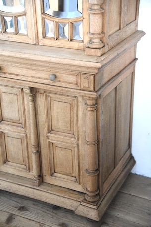 アンティーク　ミラー　キャビネット　剥離　ショーケース　フレンチ