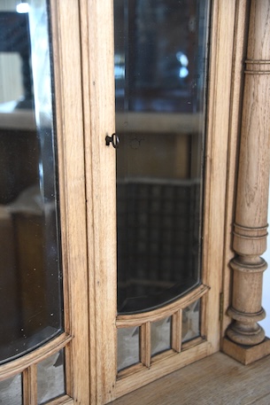 アンティーク　ミラー　キャビネット　剥離　ショーケース　フレンチ