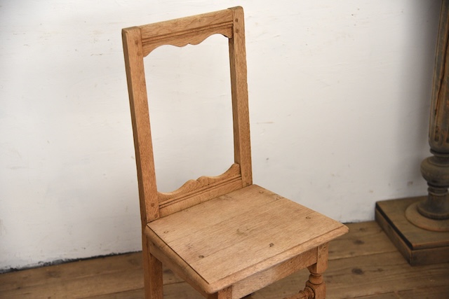 アンティーク　フレンチ　ロレーヌチェア　剥離　２