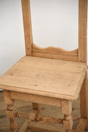 アンティーク　フレンチ　ロレーヌチェア　剥離　２