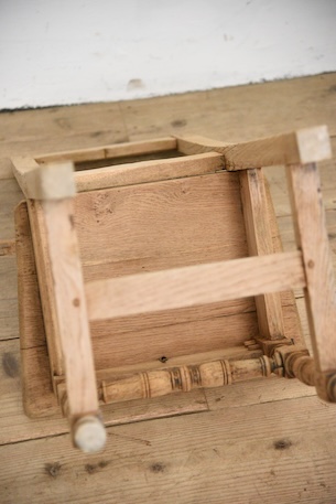 アンティーク　フレンチ　ロレーヌチェア　剥離　２