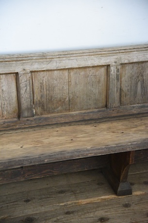 アンティーク　ベンチ　教会　チャーチベンチ　フレンチ