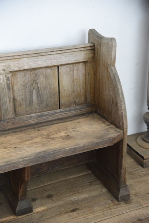 アンティーク　ベンチ　教会　チャーチベンチ　フレンチ
