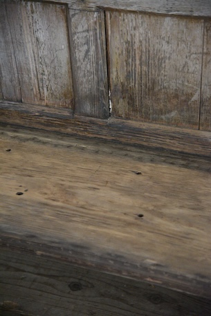 アンティーク　ベンチ　教会　チャーチベンチ　フレンチ