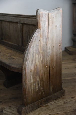 アンティーク　ベンチ　教会　チャーチベンチ　フレンチ