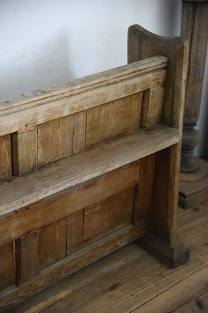 アンティーク　ベンチ　教会　チャーチベンチ　フレンチ