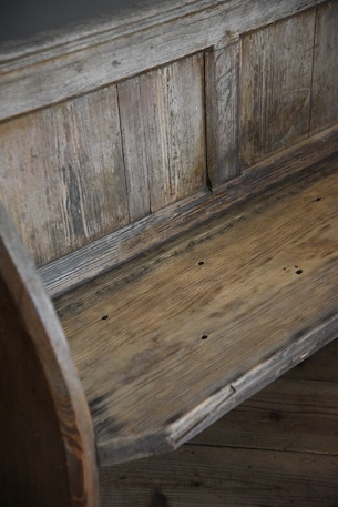 アンティーク　ベンチ　教会　チャーチベンチ　フレンチ